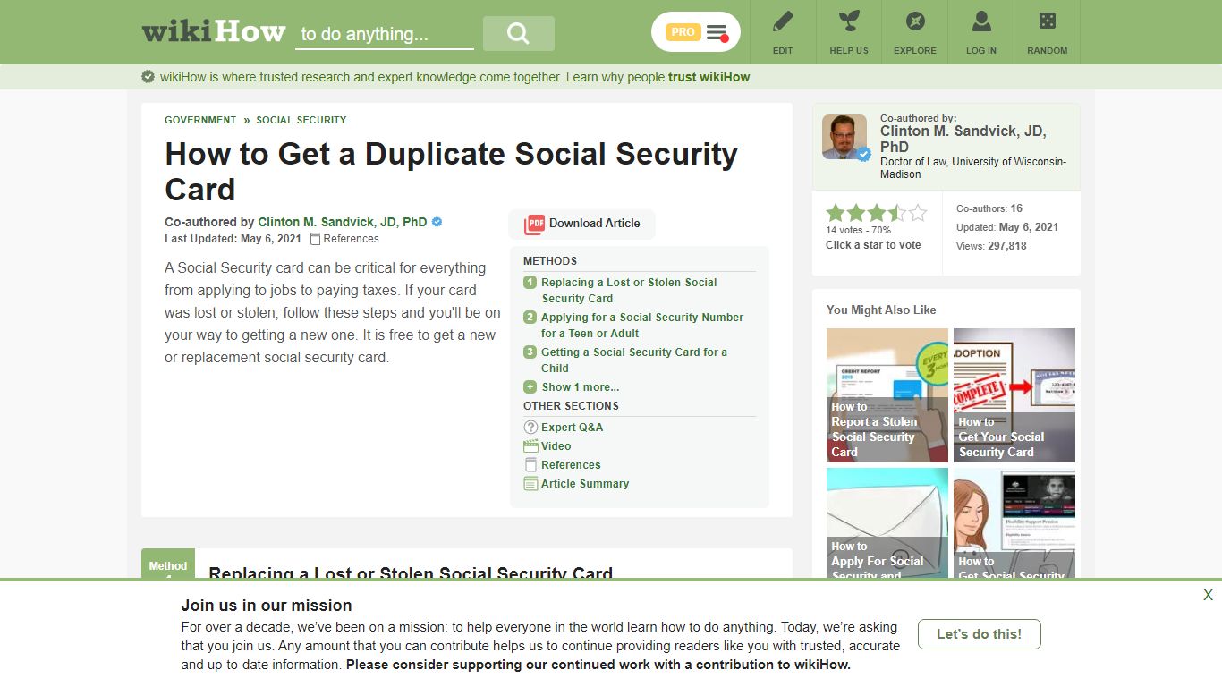 4 Ways to Get a Duplicate Social Security Card - wikiHow